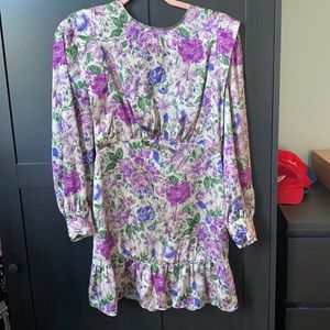 Zara floral mini dress